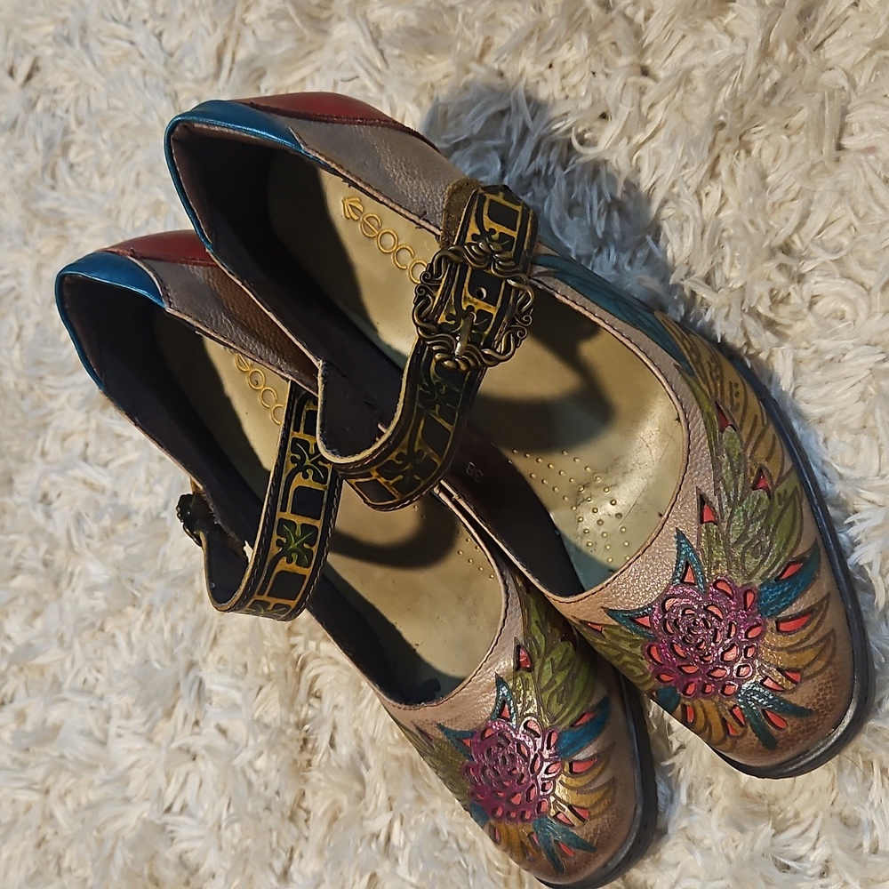 Women's Multicolor Mary Jane Shoes